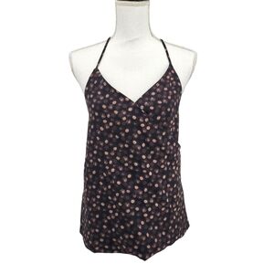 Hurley Austin Womens Tank Floral V-Neck Top Size S